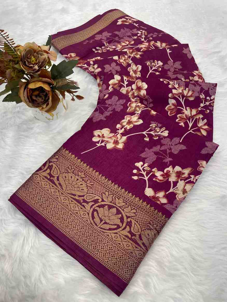 Designer Freehand Saree