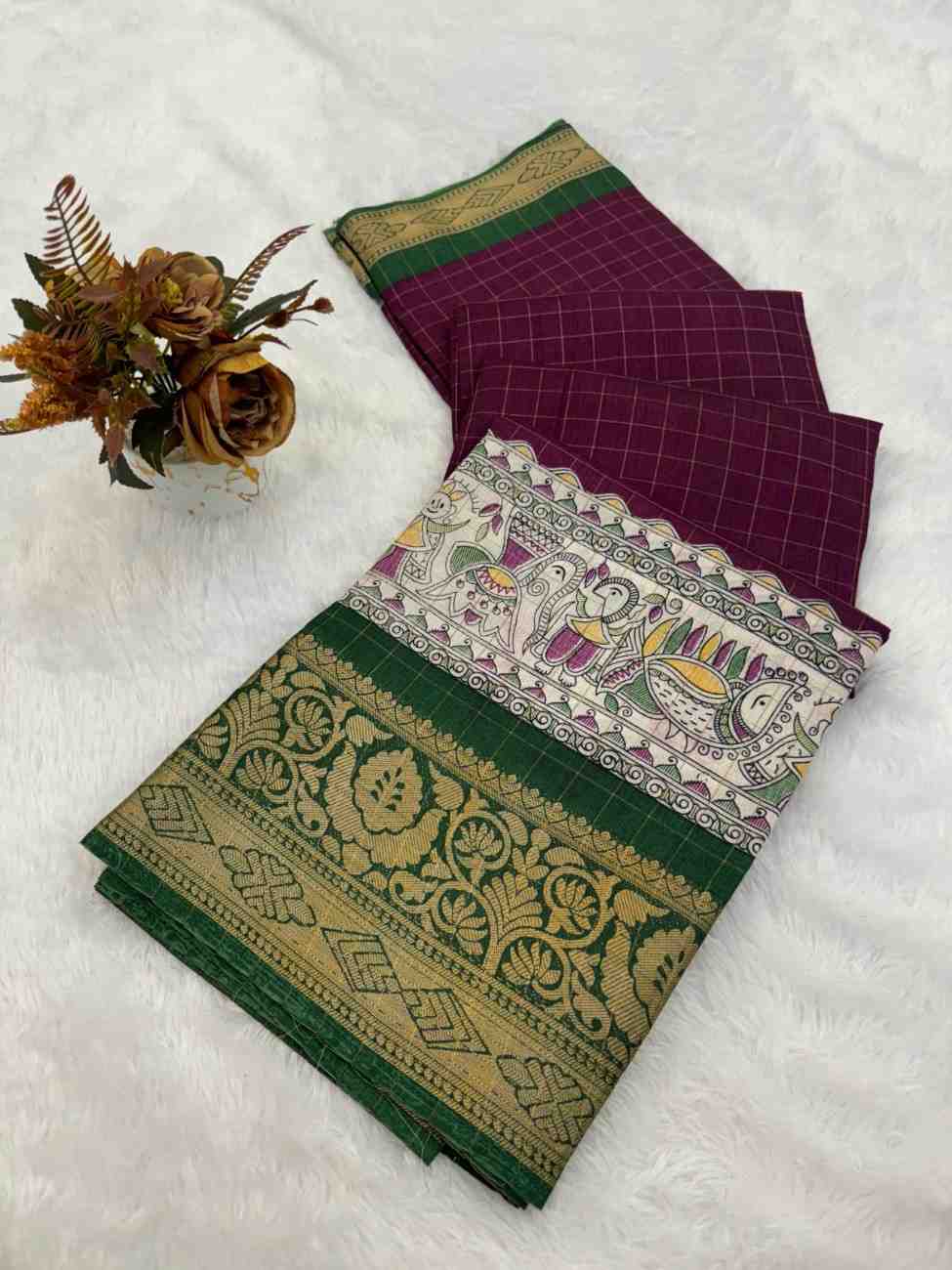 Designer Freehand Saree