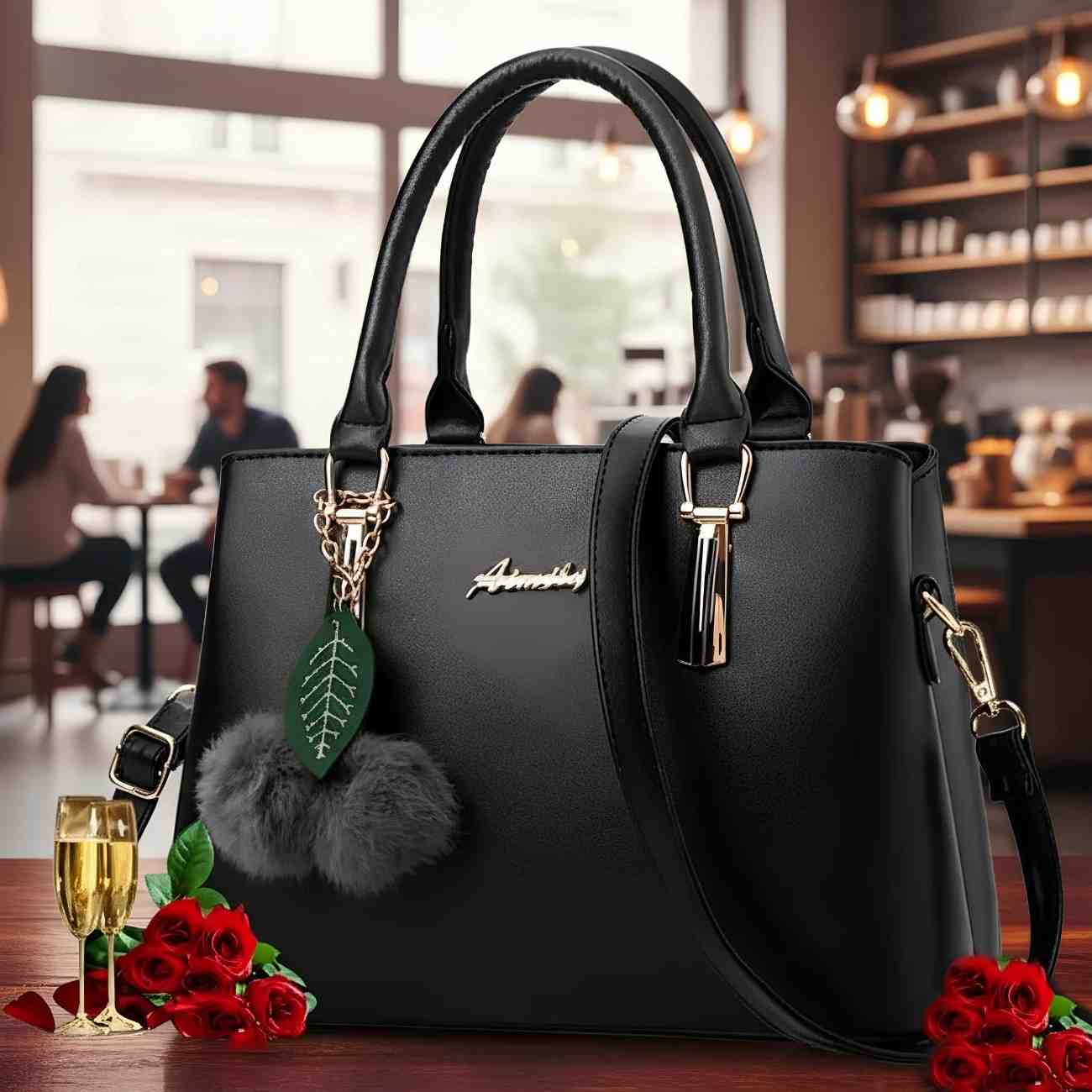 Black handbag