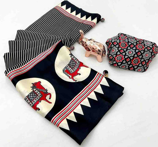 Designer Freehand Saree