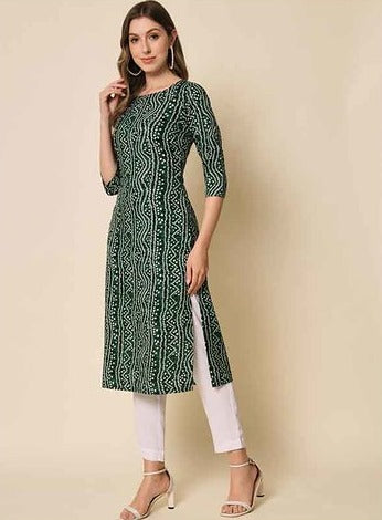 GREEN COLOUR KURTI TOP