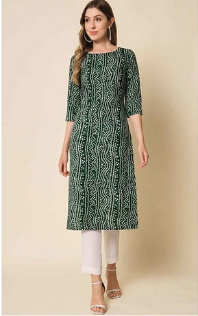 GREEN COLOUR KURTI TOP