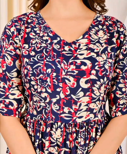 Royal Bloom 3-Piece Anarkali Kurti Set