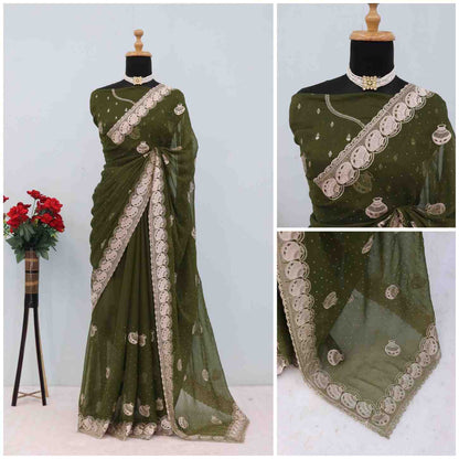 Matki Design saree