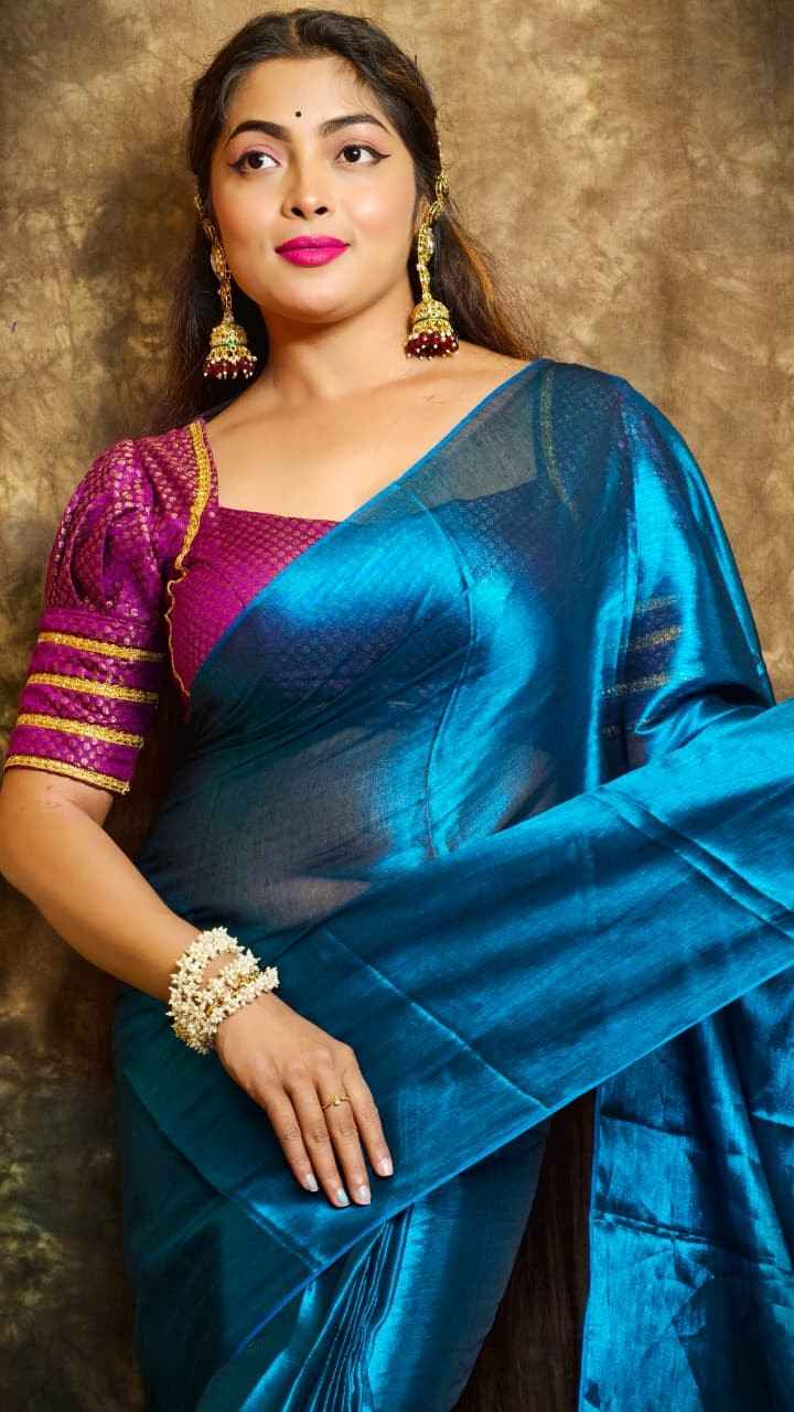 Exclusive Plain Tissue Saree – Winter Special Elegant Saree Hiya’s Boutique