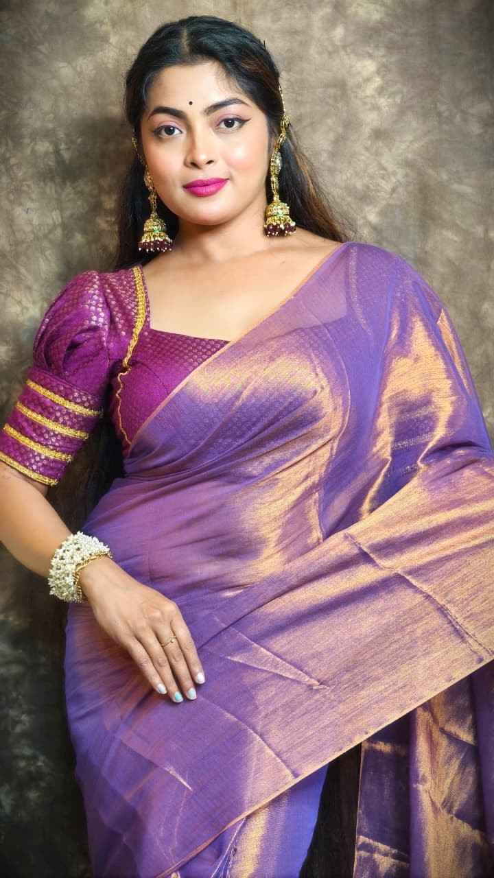 Exclusive Plain Tissue Saree – Winter Special Elegant Saree Hiya’s Boutique