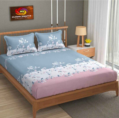 king size fitted bedsheet glace cotton elastic bedsheet with pillow covers
