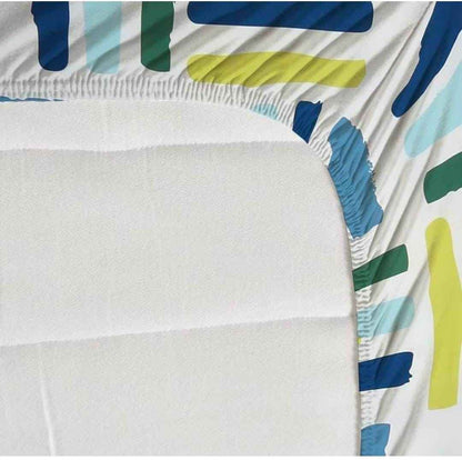 king size elastic fitted bedsheet glace cotton soft bedding with pillow covers