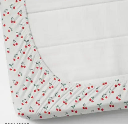 elastic fitted king size bedsheet glace cotton with pillow covers soft bedding