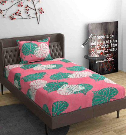 cotton feel single bed bedsheet 60x90 with pillow cover soft bedding set