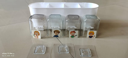 Wall Mounted Toothbrush Holder for Bathroom | Brush and Paste Holder