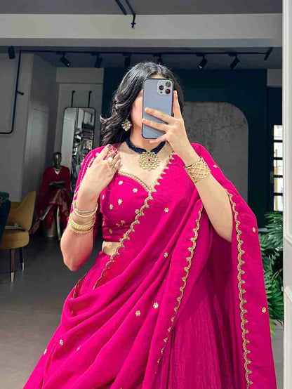 NC Silk Lehenga with Dupatta