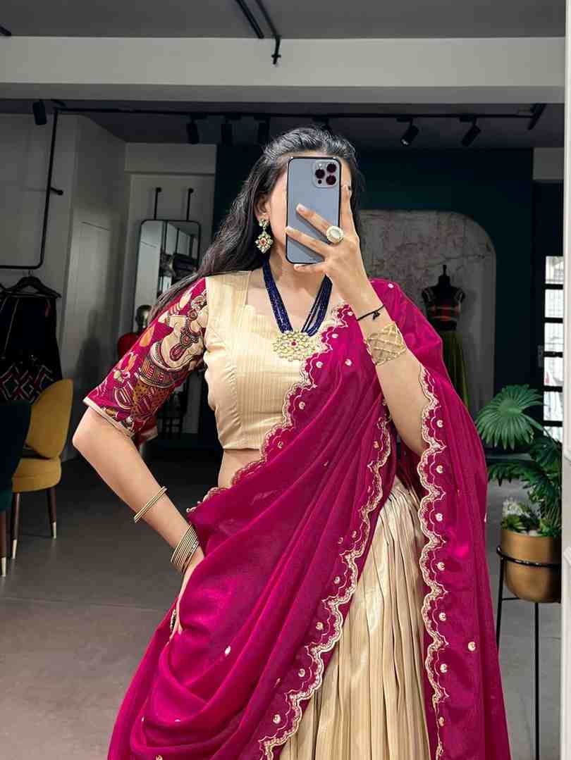 Embroidered Lehenga with Dupatta