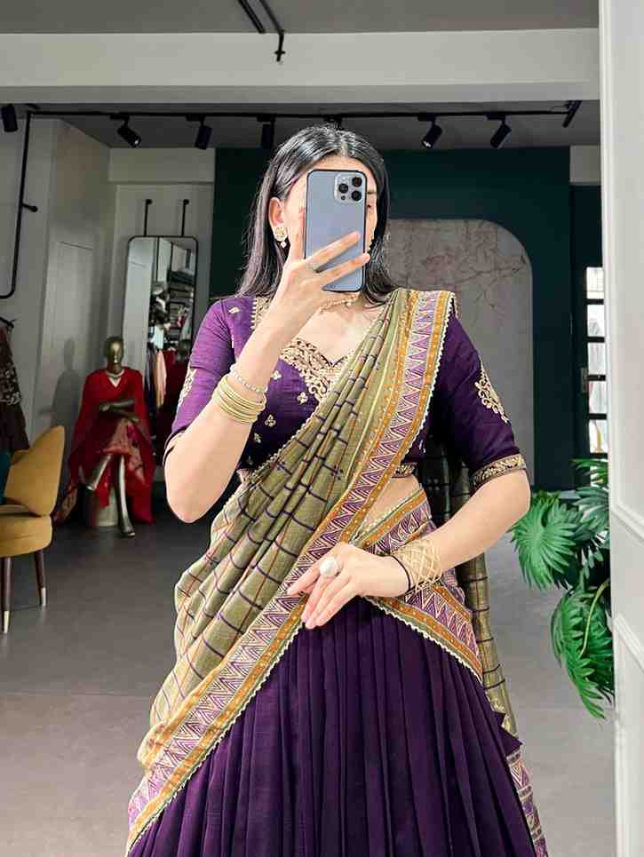 Bridal Style Vichitra Lehenga