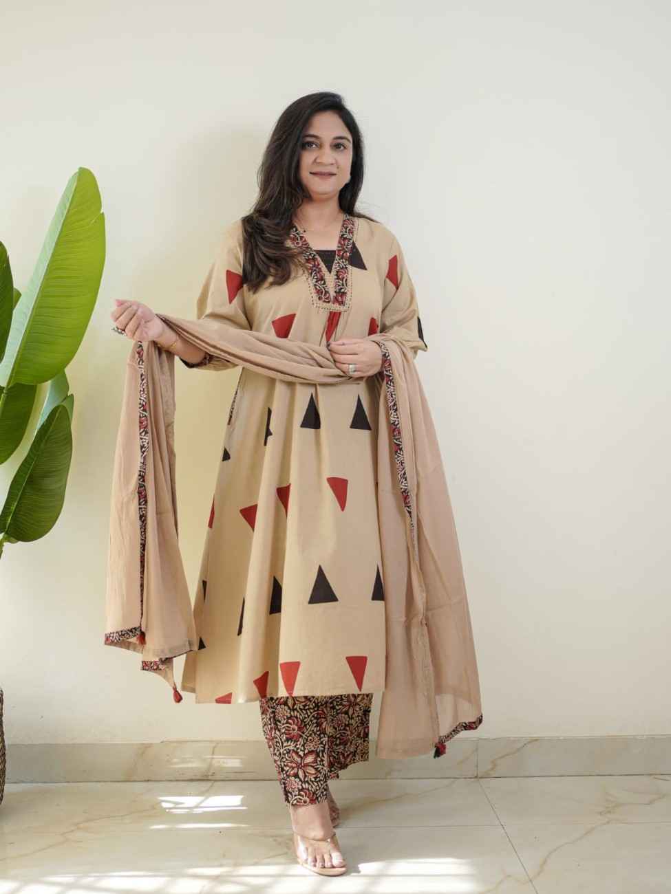 Jaipuri Cotton Ajrakh Print Kurta Set