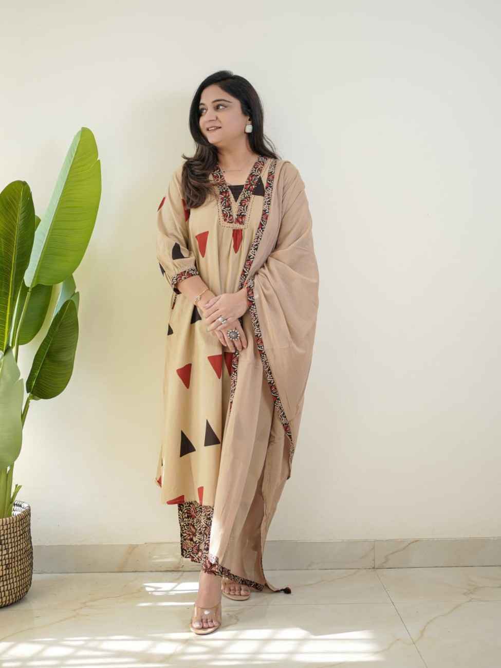 Pure Cotton Kurta Pant Set for Women