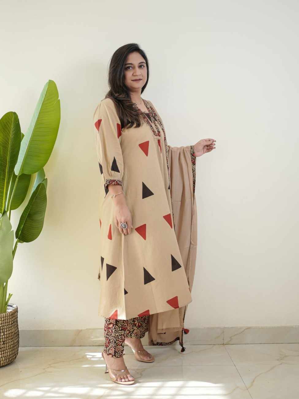 Ajrakh Print Cotton Suit Set