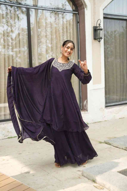 Women's Vichitra Palazzo Suit