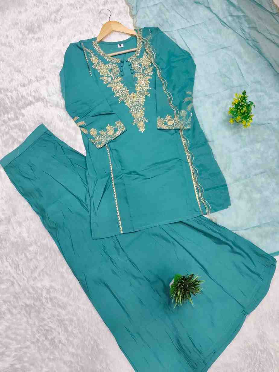 Heavy Organza Dupatta Suit Set
