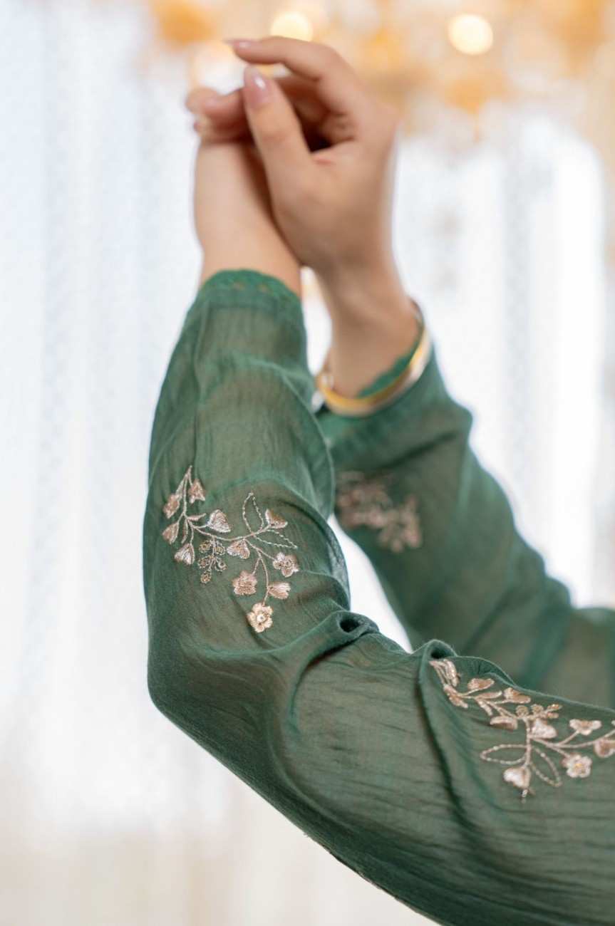 Chanderi Silk Ethnic Suit Set