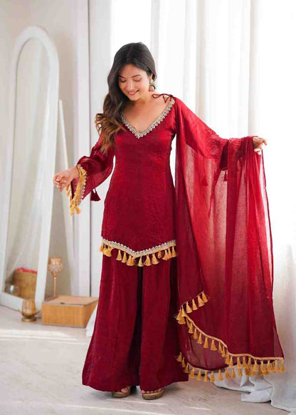 Mirror Work Plazzo Set for Women