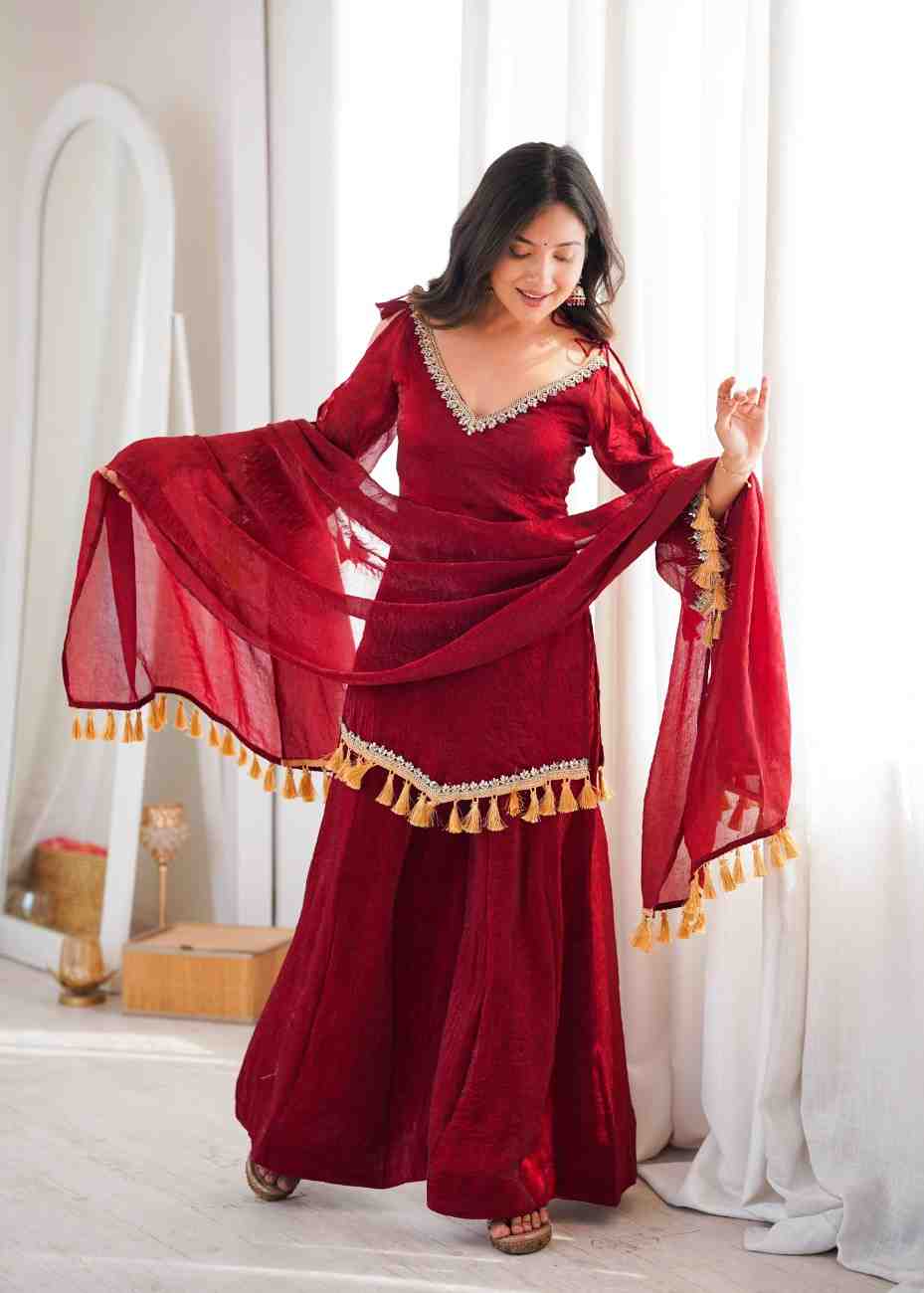 Party Wear Plazzo Set