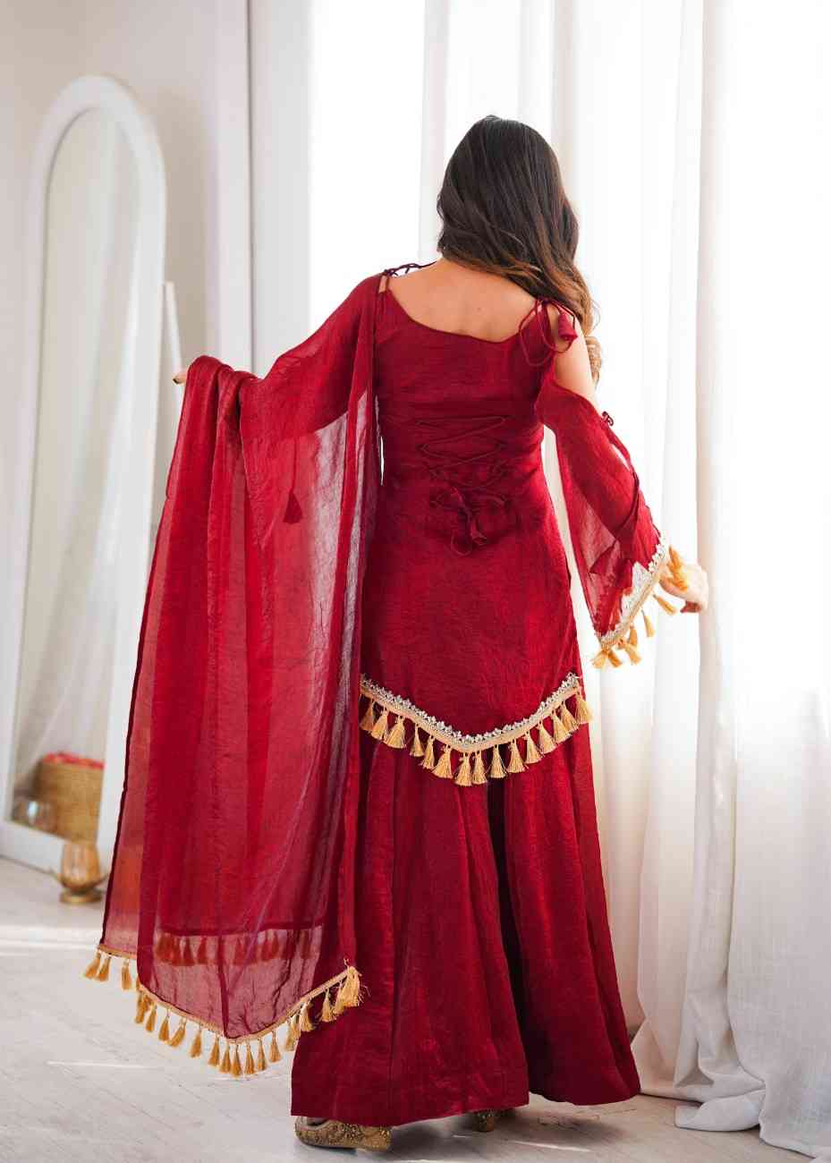 Designer Mirror Work Suit