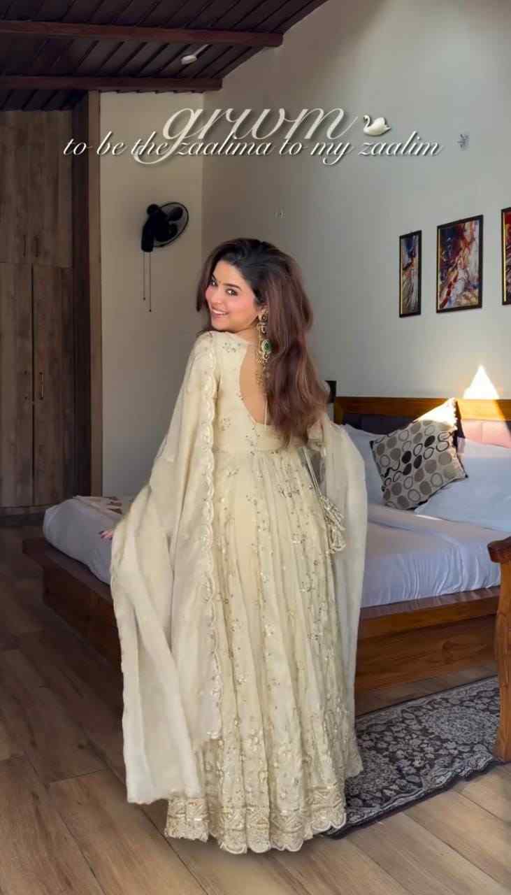 Wedding Wear Embroidered Gown