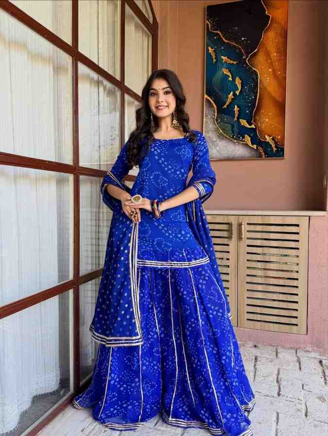 Bandhani Print Ethnic Wear