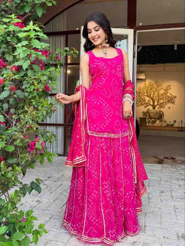 Women's Georgette Ethnic Set