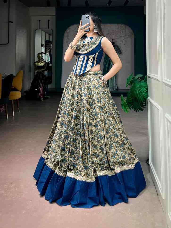 Flared Chanderi Lehenga