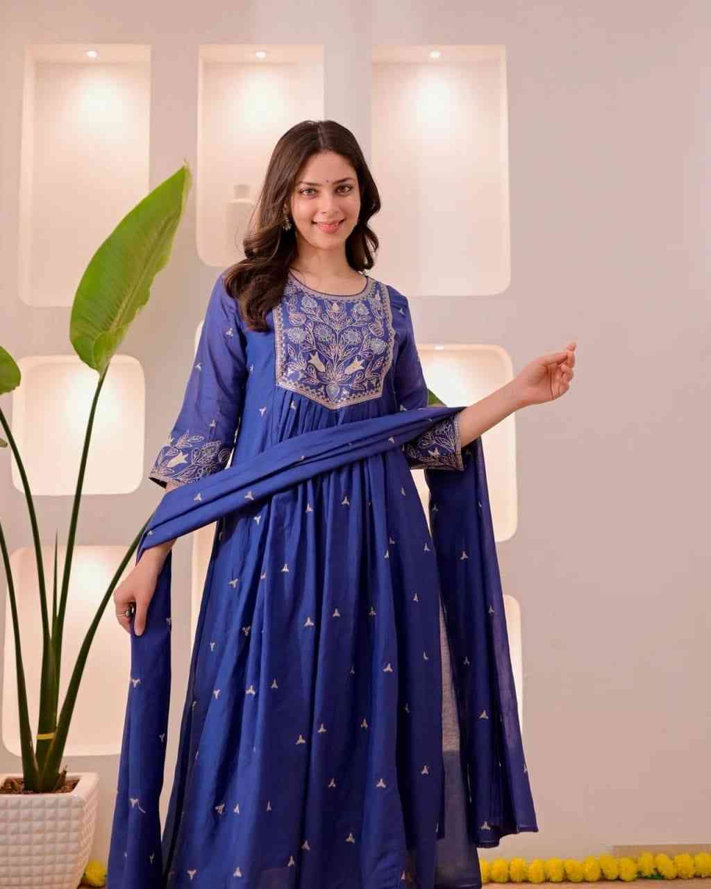 Designer Chanderi Suit