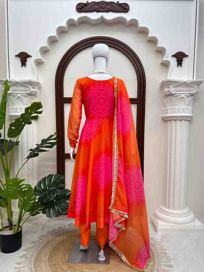 Women's Digital Printed Anarkali