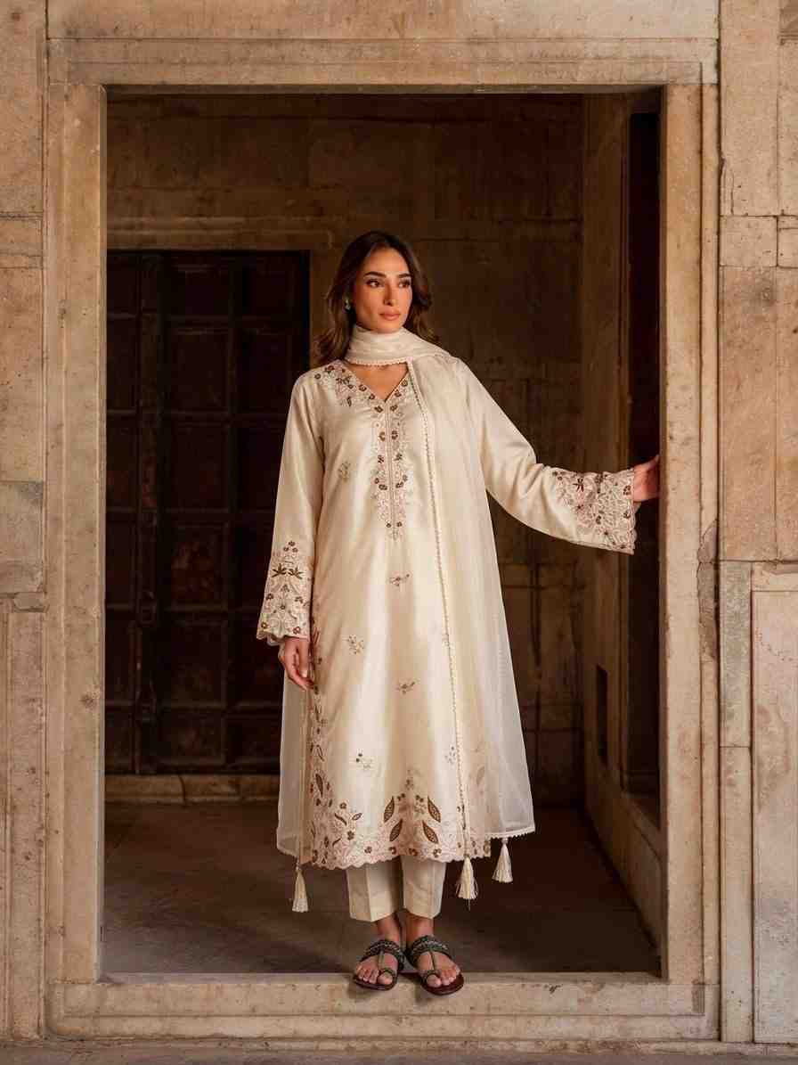 Roman Glass Embroidered Kaftan