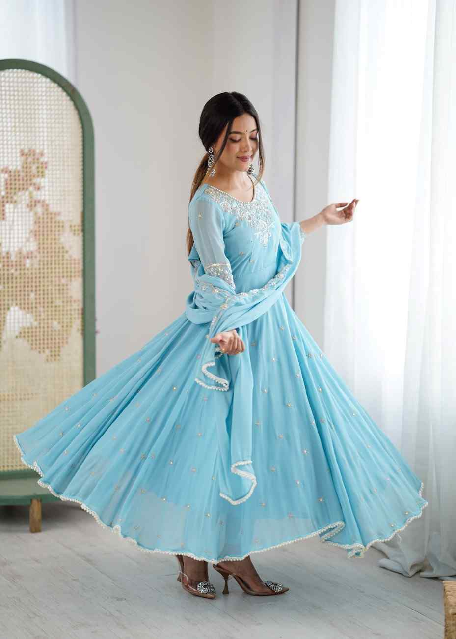 Elegant Embroidered Gown