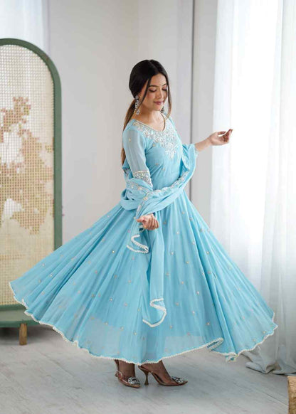 Elegant Embroidered Gown