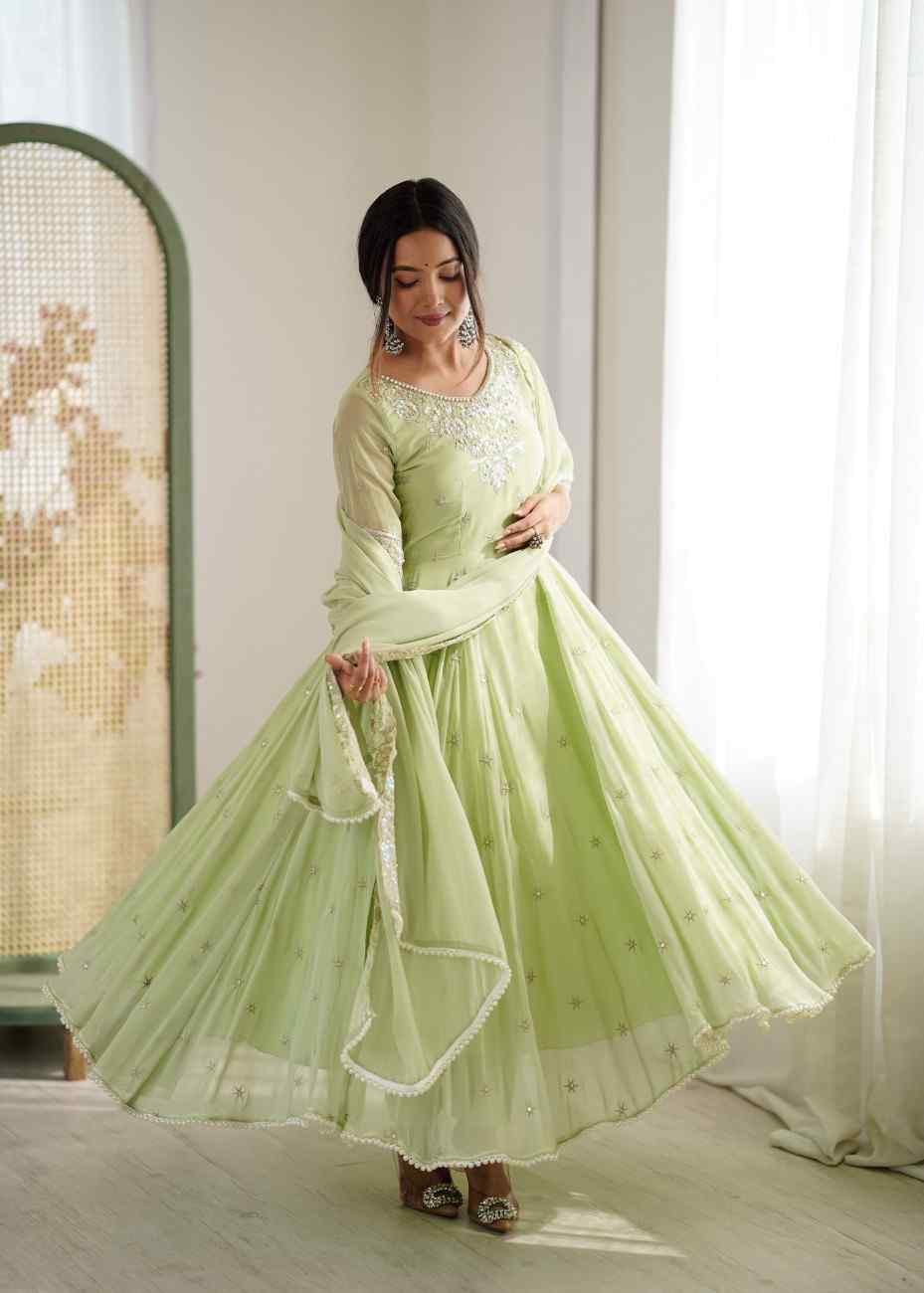 Designer Anarkali Gown with Dupatta