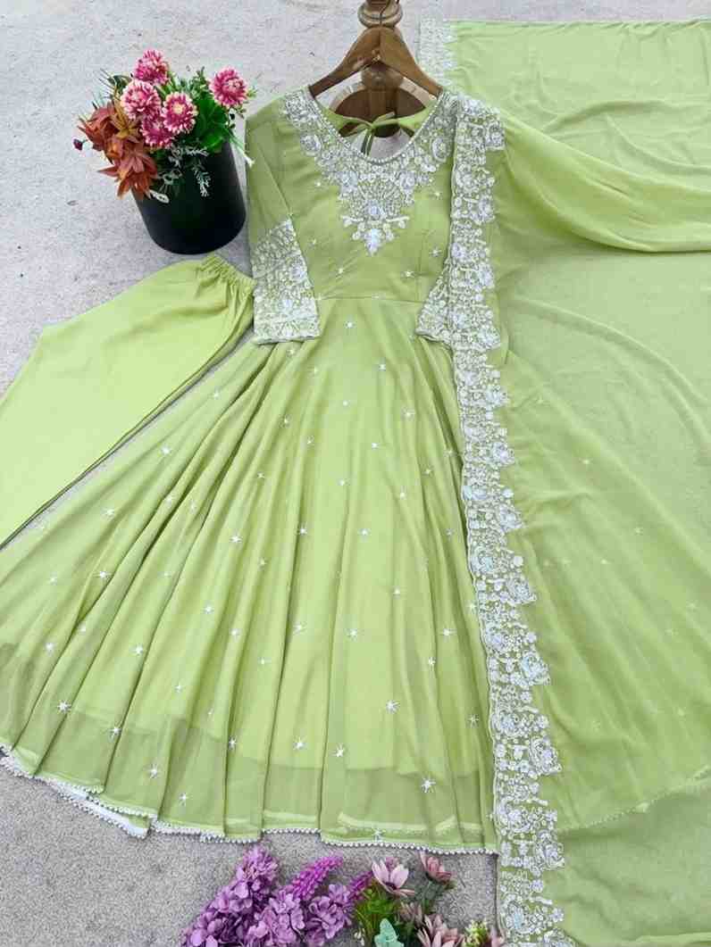 Heavy Embroidered Anarkali Gown