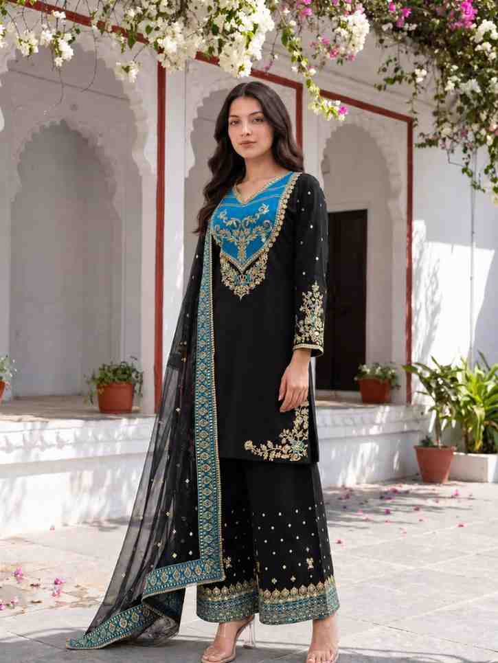 Embroidered Cotton Suit for Women