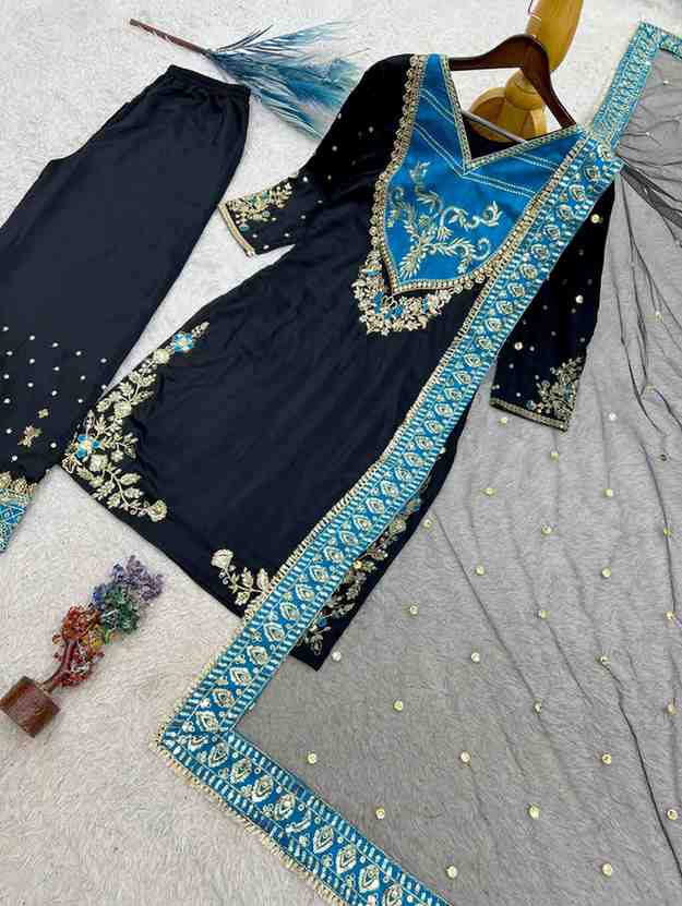 Cotton Suit with Embroidered Dupatta