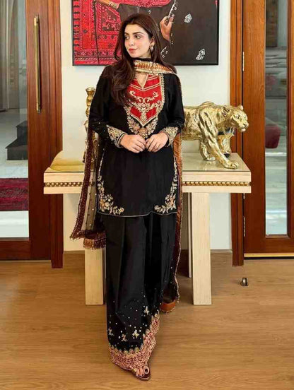 Party Wear Cotton Suit Set