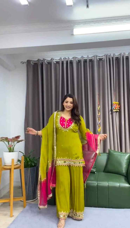 Mirror Work Plazzo Suit for Women