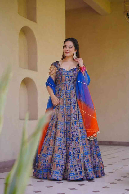 Designer Anarkali Gown with Dupatta