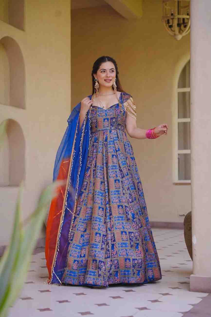 Padded Anarkali Gown for Women
