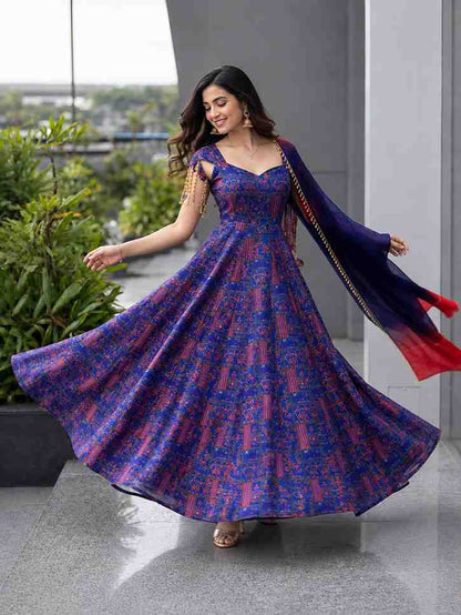 Women's Flared Anarkali Gown