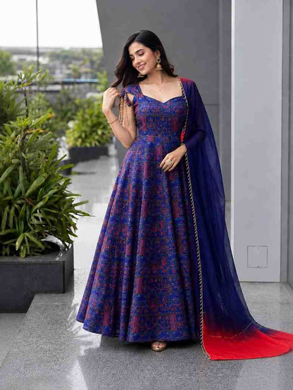 Jimmy Organza Silk Anarkali Gown