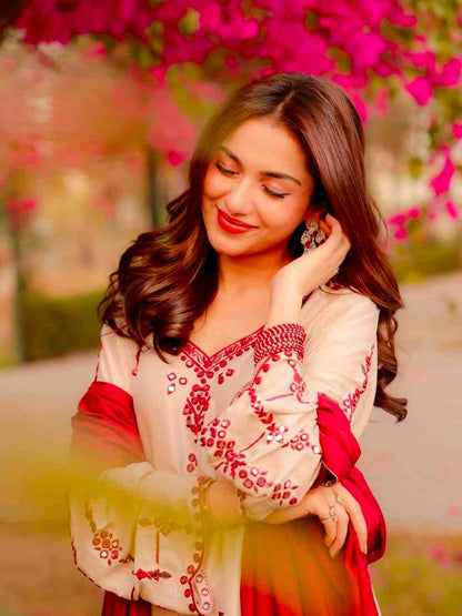 Festive wear harem salwar suit for women with dupatta