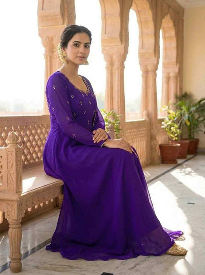 Festive Georgette Gown