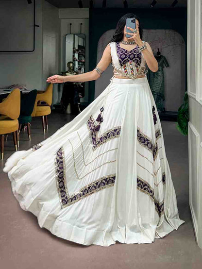 Pure Rayon Navratri Lehenga Set