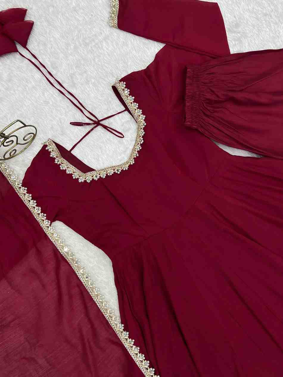 Mal Chanderi Gown with Pant